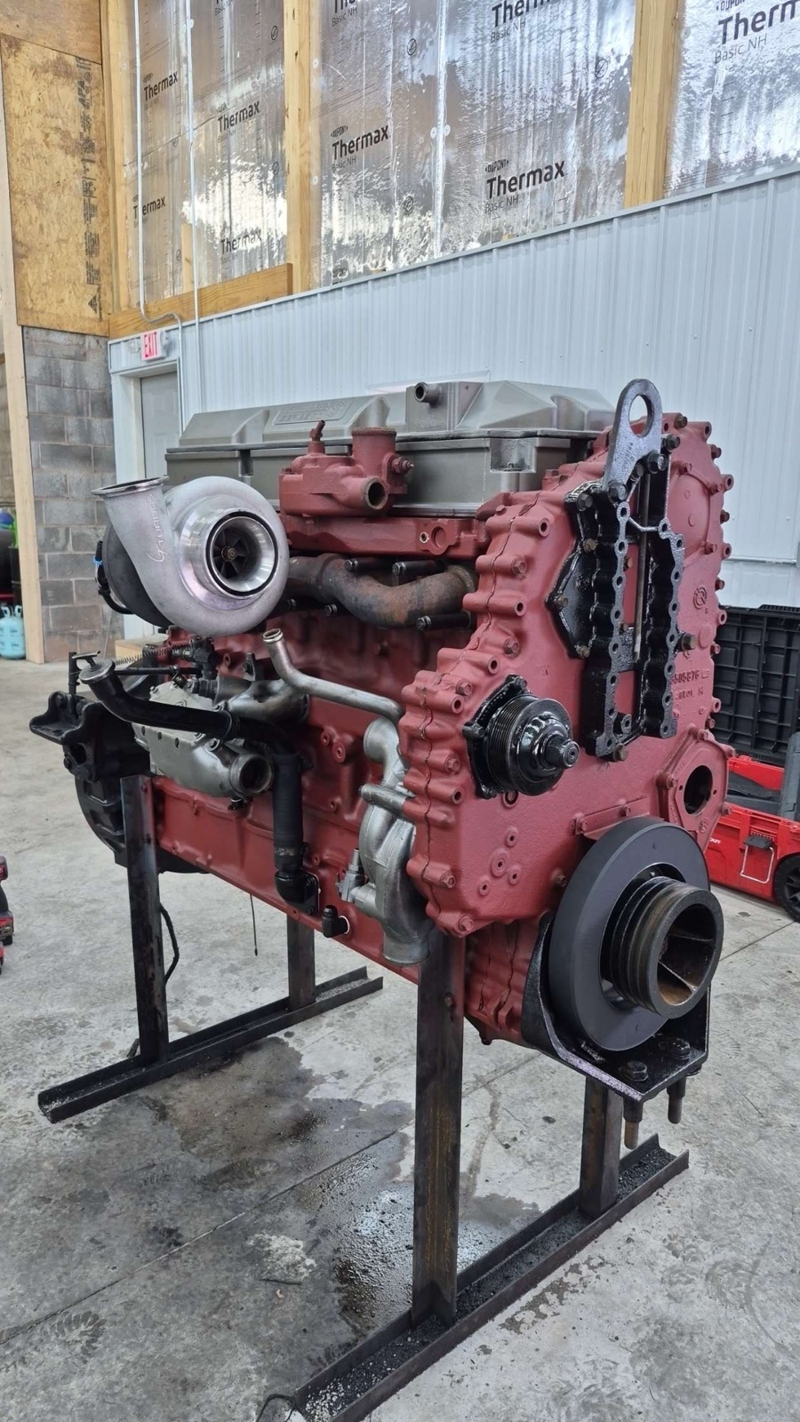 Cummins long block with turbocharger