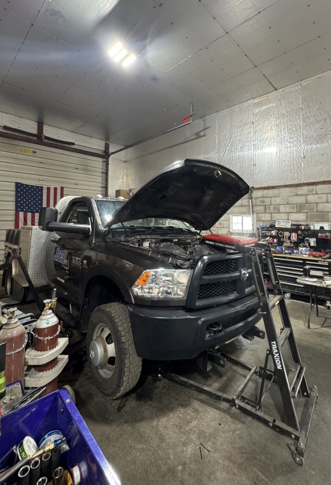 Ram 2500 in the Twisted Creek Diesel shop